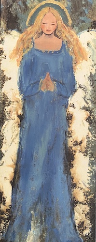 #48 Blue Angel Tall Card by Chantal Littleton