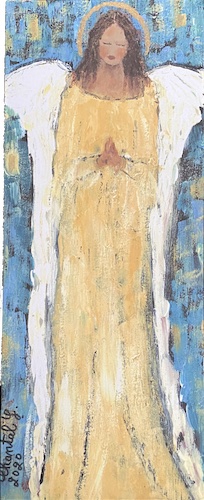 #70 Yellow Tall Card by Chantal Littleton