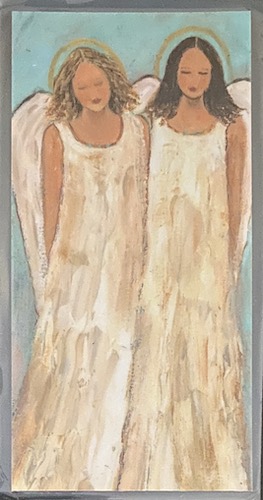 #42 Twins Angel Bookmark by Chantal Littleton