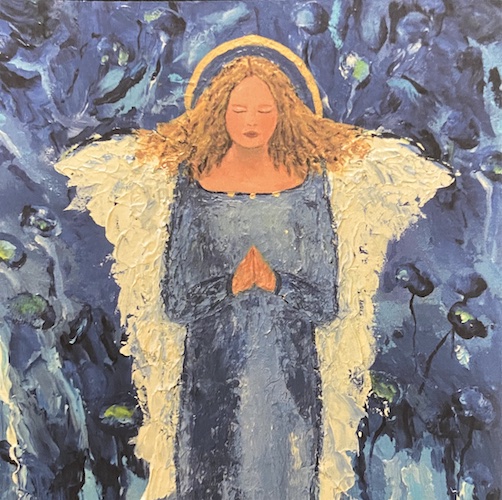 #31 Blue Angel Square Card by Chantal Littleton